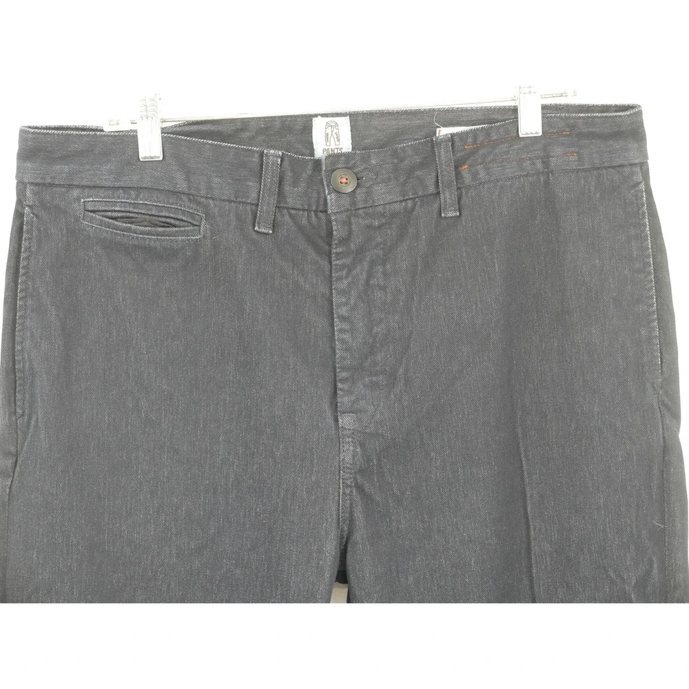 KATO The Axe Slim Chino Pants Navy Denim Stretch Men's 36x33 Made In USA